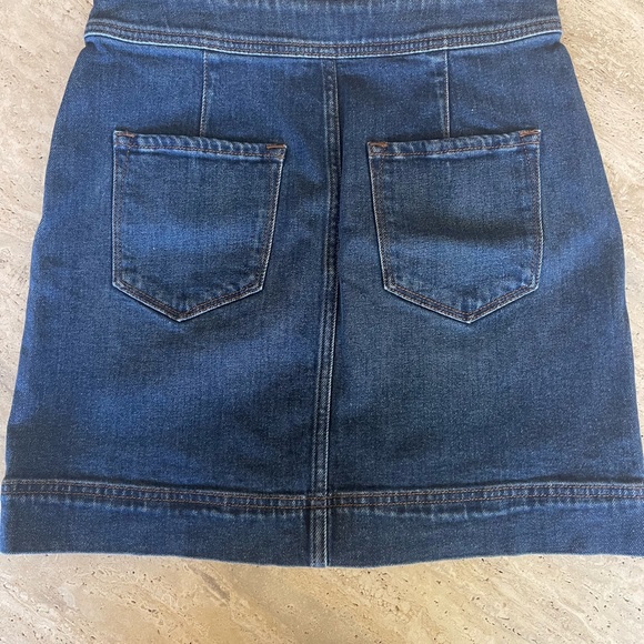 Loft Outlet Button Denim Mini Skirt - Picture 2 of 3